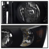 xTune Dodge Ram 1500 06-08 Amber Crystal Headlights Black Smoked HD-JH-DR06-AM-BSM - 9030369