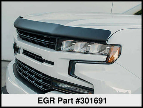 EGR 2019 Chevy 1500 Super Guard Hood Guard - Dark Smoke - 301691
