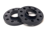 H&R Trak+ 25mm DRA Wheel Spacers Bolt 5/100 Center Bore 57.1 Stud Thread 14x1.5 - Black - 5025571SW