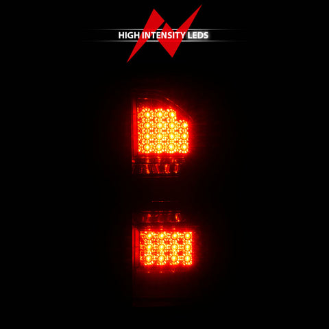 ANZO 2014-2018 GMC Sierra LED Tail Lights Black Housing Smoke Lens - 311398