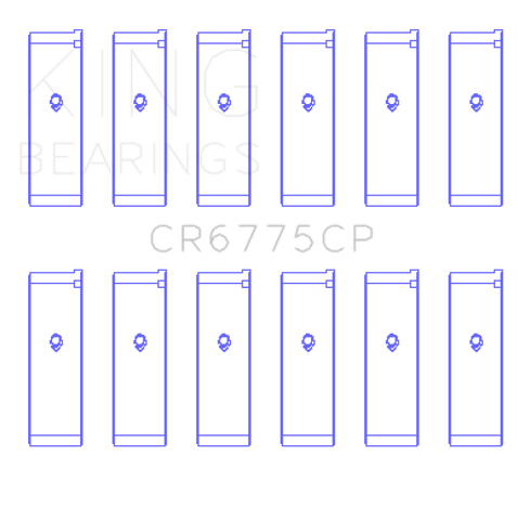 King Engine Bearings Nissan Vq35DE (Size +0.25mm) Connecting Rod Bearing Set - CR6775CP0.25