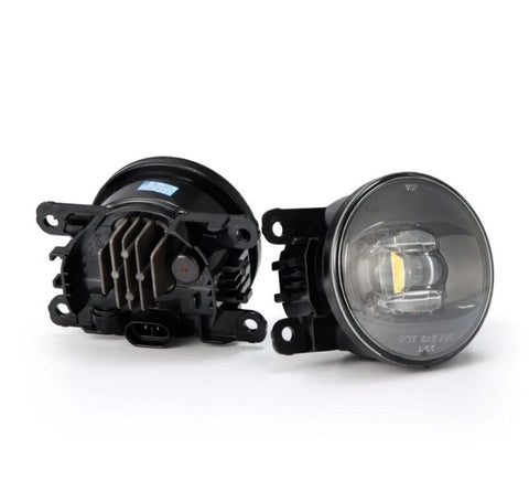 AlphaRex Universal Acura/Ford/Honda/Subaru/Nissan DoubleTap Dual Color LED Proj Fog Lights - Wt/Ambr - 210002