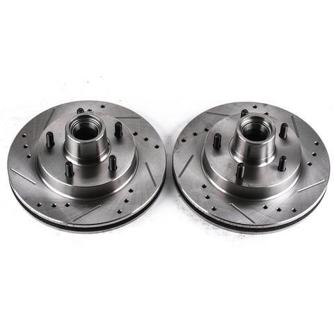 Power Stop 82-87 Buick Regal Front Evolution Drilled & Slotted Rotors - Pair - AR8213XPR