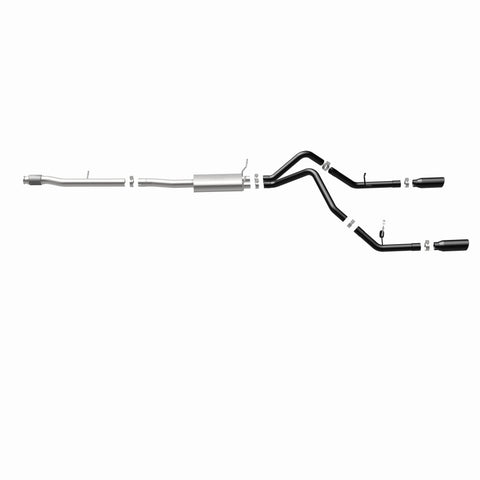 MagnaFlow SYS Cat-Back 4in Black Dual Split Rear Tips 14-15 Chevy Silverado/GMC Sierra 4.3L-5.3L - 15361