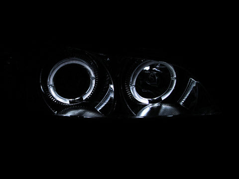 ANZO 2000-2004 Infiniti I30 Projector Headlights w/ Halo Chrome - 121078