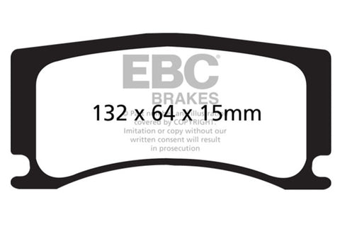 EBC 08-09 Jaguar XKR 4.2L Supercharged (Portfolio) Bluestuff Rear Brake Pads - DP52112NDX