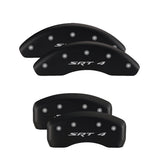 MGP 4 Caliper Covers Engraved Front & Rear SRT8 Yellow finish black ch - 12088SSR8YL