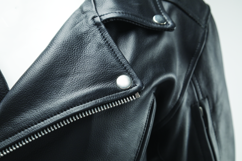 River Road Ironclad Classic Leather Jacket Black Womens - Small - 094376