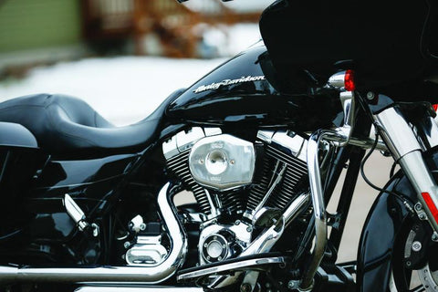 S&S Cycle 08-16 Touring/16-17 Softail Models Stealth Air Cleaner Kit w/ Chrome Tribute Cover - 170-0594