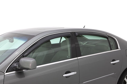 AVS 06-12 Buick Lucerne Ventvisor Outside Mount Window Deflectors 4pc - Smoke - 94392