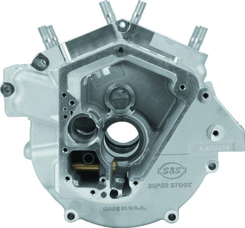 S&S Cycle 70-84 BT w/ 3-5/8in Bore Super Stock Alternator Style Crankcase - Natural - 31-0004