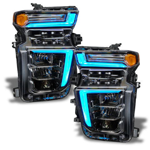 Oracle 20-21 Chevy Silverado HD 2500 RGB+W Headlight DRL Kit - ColorSHIFT w/o Controller - 1452-334