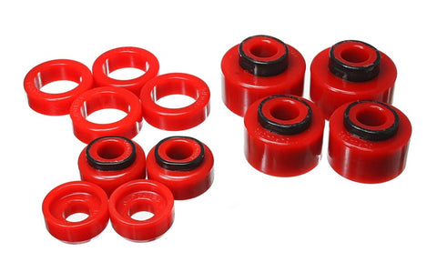 Energy Suspension 05-07 Ford F250/F350 2/4WD Red Body Mount Set - 4.4121R