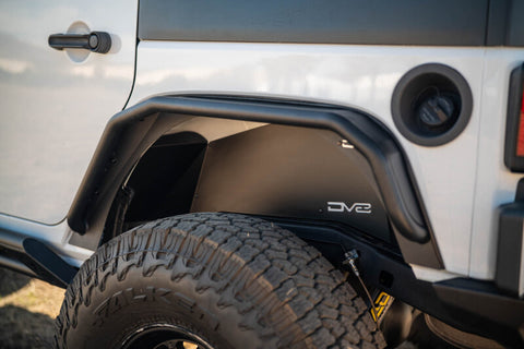 DV8 Offroad 07-18 Jeep Wrangler JK Rear Inner Fender - Satin Black - INFEND-10RB