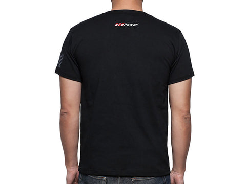 aFe POWER Short Sleeve Motorsport T-Shirt Black L - 40-30443-B