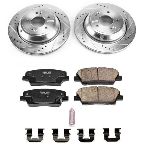 Power Stop 11-16 Hyundai Equus Rear Z23 Evolution Sport Brake Kit - K7341