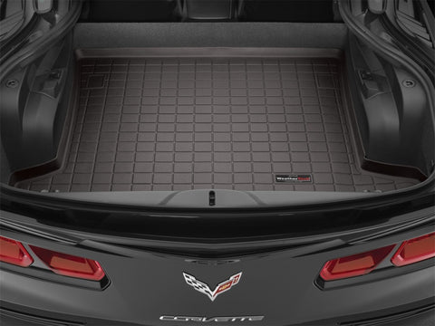 WeatherTech 14-19 Chevrolet Corvette Cargo Liners - Cocoa - 43673