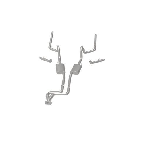 MagnaFlow SYS C/B 84-87 Buick Regal V6 3.8L Turbocharged SS 2.5in Street Series Dual Split Rear Exit - 16884