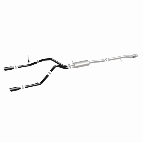 MagnaFlow SYS Cat-Back 4in Black Dual Split Rear Tips 14-15 Chevy Silverado/GMC Sierra 4.3L-5.3L - 15361