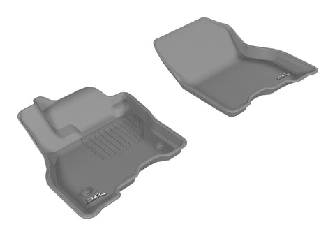 3D MAXpider 2013-2019 Nissan Leaf Kagu 1st Row Floormat - Gray - L1NS09311501