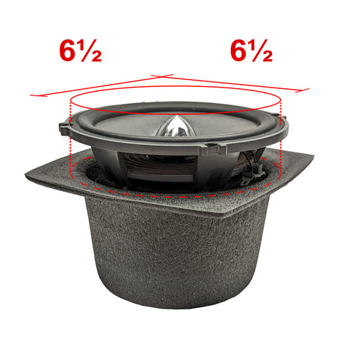 DEI Speaker Baffles 6-1/2in Round Slim Pair - 50331