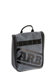 ARB Toiletries Bag Charcoal Finish w/ Red Highlights PVC Outer Shell Mesh Pockets Mirror - ARB4209