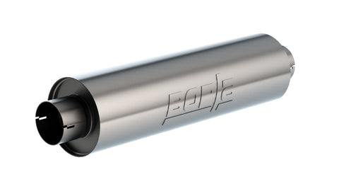 Borla Universal Muffl 6.75 X 24.00in LG. X 3.53 I.D. w/Nipples Notched, OAL 29.00in - 401625