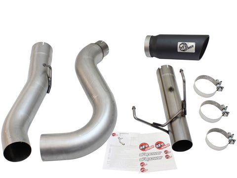aFe MACHForce XP Exhaust Large Bore 5in DPF-Back Alu. 13-15 Dodge Trucks L6-6.7L (td) *Black Tip - 49-02051-1B