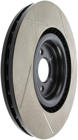 StopTech Premium High Carbon 13-14 Ford Mustang/Shelby GT500 Right Front Disc Slotted Brake Rotor - 126.61106SR