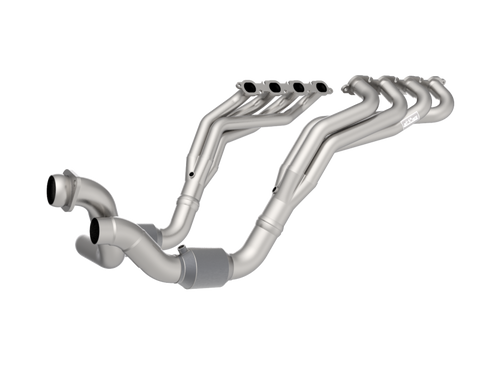 Kooks 20-22 Ford F250 7.3L V8 / Ford F350 7.3L V8 1-7/8in x 3in SS Headers w/ H.O. Green Catted Conn - 1400H440