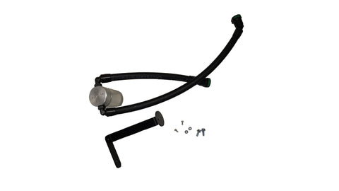 J&L 21-26 Ford F-150 5.0L Oil Separator 3.0 PCV Side - Clear Anodized - 3131P-C