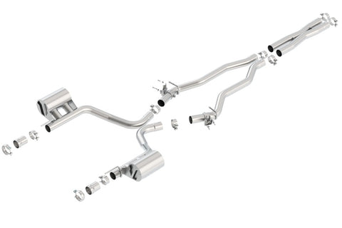 Borla 2015 Dodge Challenger SRT/392 Hemi 6.4L V8 ATAK Catback Exhaust w/ Valves Factory Bezel - 140641