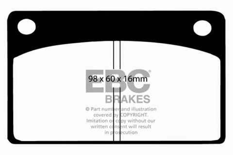 EBC 66-68 Volvo 140 1.8 Ultimax2 Front Brake Pads - UD043