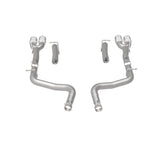 MagnaFlow Axle-Back, SS, 2.5in, Quad Split Rear 3.5in Tip 2015 Dodge Challenger 3.6L V6 - 19218