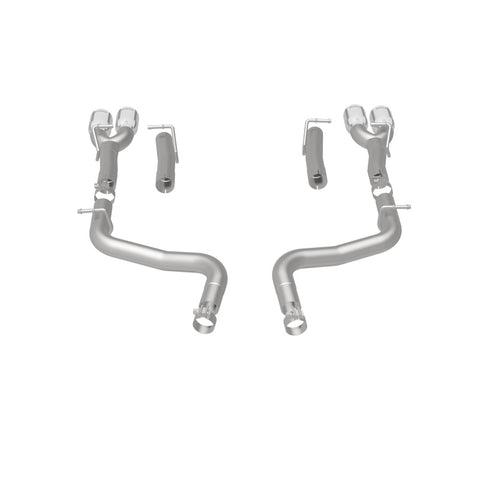MagnaFlow Axle-Back, SS, 2.5in, Quad Split Rear 3.5in Tip 2015 Dodge Challenger 3.6L V6 - 19218
