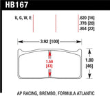 Hawk AP Racing  DTC-60 Race Brake Pads - HB167G.778
