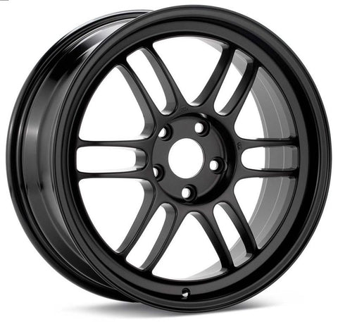 Enkei RPF1 18x9.5 5x114.3 15mm Offset 73mm Bore Black Wheel - 3798956515BK