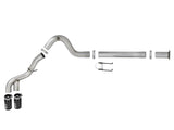 aFe Power 15-16 Ford F250/F350 6.7L Diesel Rebel XD 4in 409 SS DPF-Back Exhaust System - Black Tips - 49-43121-B