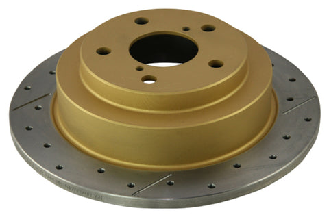 DBA 02-06 WRX / 98-07 Impreza 2.5L RS Rear Drilled & Slotted Street Series Rotor - 644X