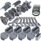 Eagle Chevy Pro Street 384 Rotating Assembly 4140 Crankshaft w/ 4340 I Beam Rods &amp; Flat Top Pist - 62011040