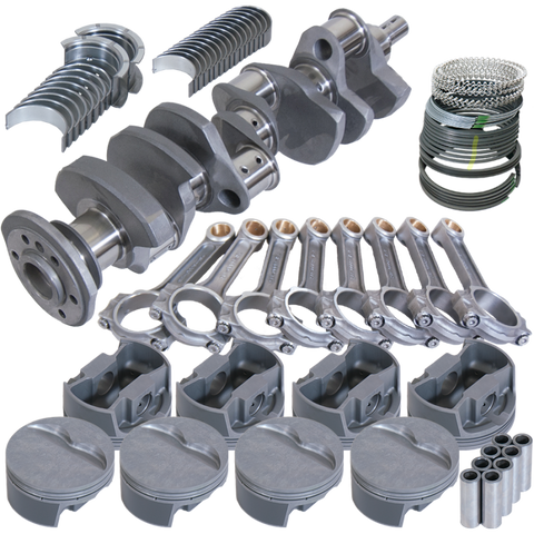 Eagle Chevy Pro Street 384 Rotating Assembly 4140 Crankshaft w/ 4340 I Beam Rods &amp; Flat Top Pist - 62011040