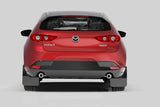 Rally Armor 19-26 Mazda3 Hatchback Black UR Mud Flap w/Red Logo - MF61-UR-BLK/RD