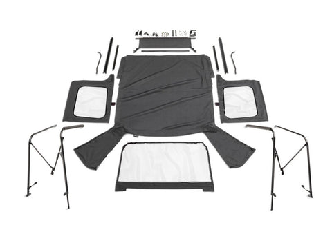 Rampage 86-95 Jeep Wrangler CJ7/YJ Complete Top - Black Diamond - 68035