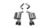 Corsa 2015-23 Dodge Challenger 6.4L/17-19 Challenger 5.7L Black Sport Axle-Back Exhaust w/3.5in Tips - 21020BLK