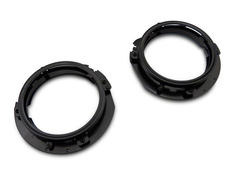 Raxiom 18-23 Jeep Wrangler JL 7-In Headlight Retro-Fit Kit w/ Harness- Blk Housing (Clear Lens) - J137648