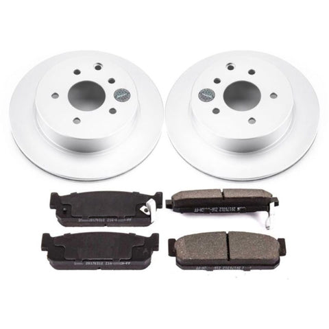 Power Stop 93-97 Infiniti J30 Rear Z17 Evolution Geomet Coated Brake Kit - CRK1165