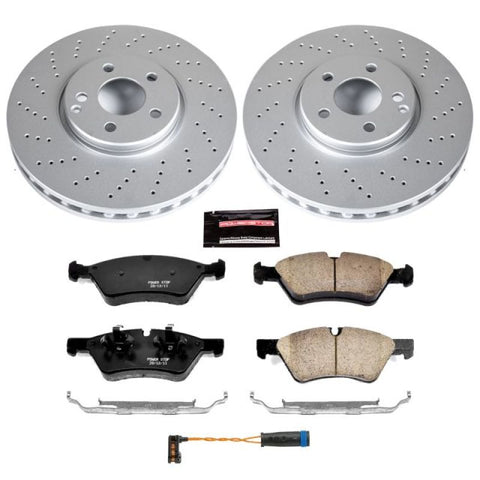 Power Stop 07-09 Mercedes-Benz E350 Front Z23 Evolution Sport Coated Brake Kit - CRK6357