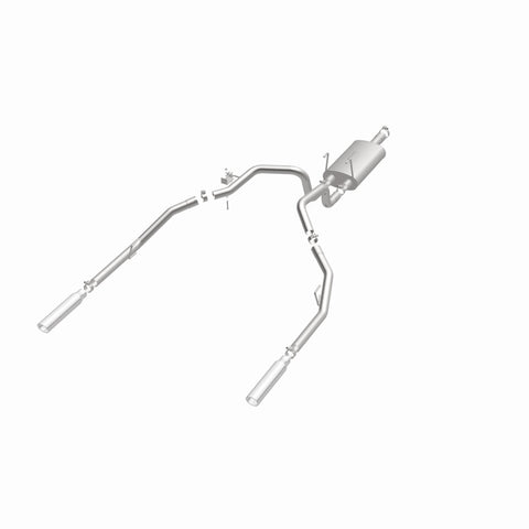 Magnaflow 09-13 Dodge Ram 1500 V6 3.6L Dual Spilt Rear Exit Polished Stainless C/B Perf Exhaust - 15249