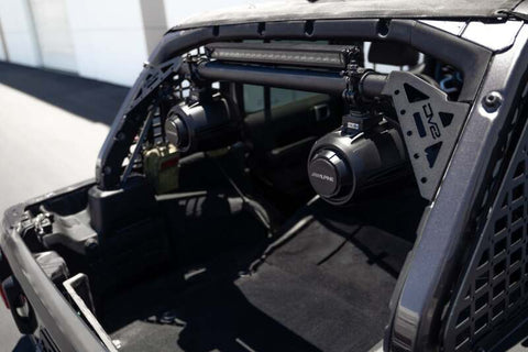 DV8 Offroad 18-23 Jeep Wrangler JL 4-Door Speaker/Light Bar Mount - SBJL-01