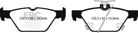 EBC 15-17 Subaru Legacy 2.5L/3.6L Ultimax Rear Brake Pads - UD1808